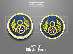 Kitsworld SAV Sticker - USAAF - 8th Air Force 